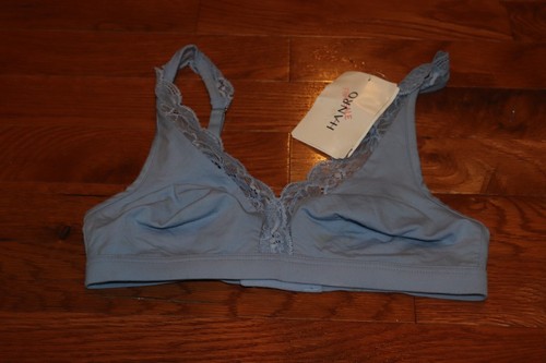 BNWT Hanro Cotton Lace Soft Cup Bra Size 32B MSRP $96!!!