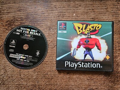 SONY PLAYSTATION 1 PS1 - BLASTO #BLG20 BOXED RENTAL NOT FOR RESALE COPY