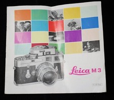 Leica M 3 sales brochure - Germany 1964 nice color collectible