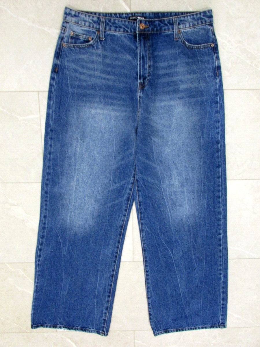Fashion Nova Womens Juniors Jeans Size 15 Wide Leg High Rise NWT | eBay