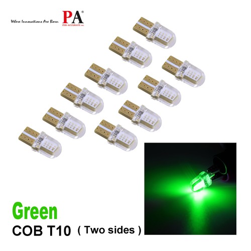 10x T10 168 W5W COB 8LED CANBUS Silica Green Parking Side Driving Light Bulb P3 - Picture 3 of 9