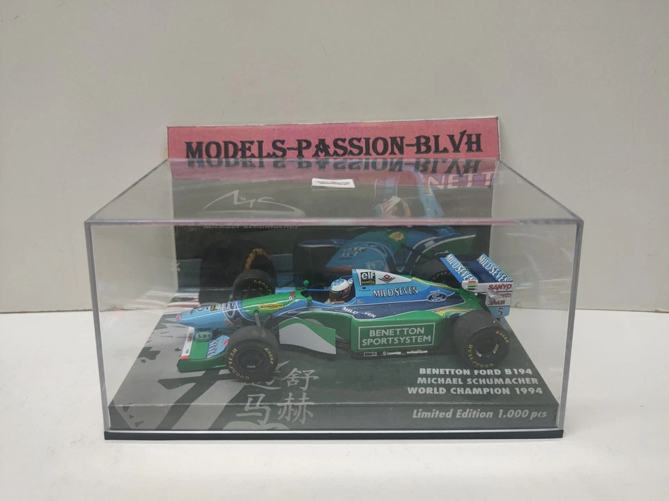 Benetton B194 Michael Schumacher World Champion 1994 1/43 Minichamps - Photo 1/4