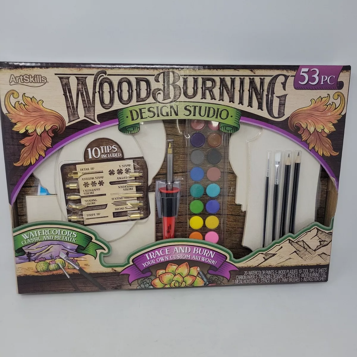 ArtSkills Wood Burning Kit, 53 Pieces