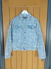 Vintage Oh My Disney 101 Dalmatians Denim Jacket Size Xsmall Blue 90s