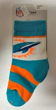 Miami Dolphins Baby Socks - NFL Licensed - Brand New - optional sizes