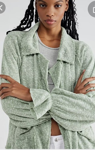 Free People Beach Mara Cardi grasslands xs Nwt A11 - Picture 2 of 4