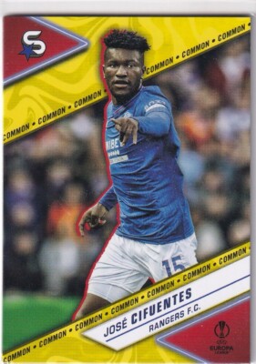 Topps UCL Super-Stars 23/24 No. 127 Jose Cifuentes Yellow Variation Parallel