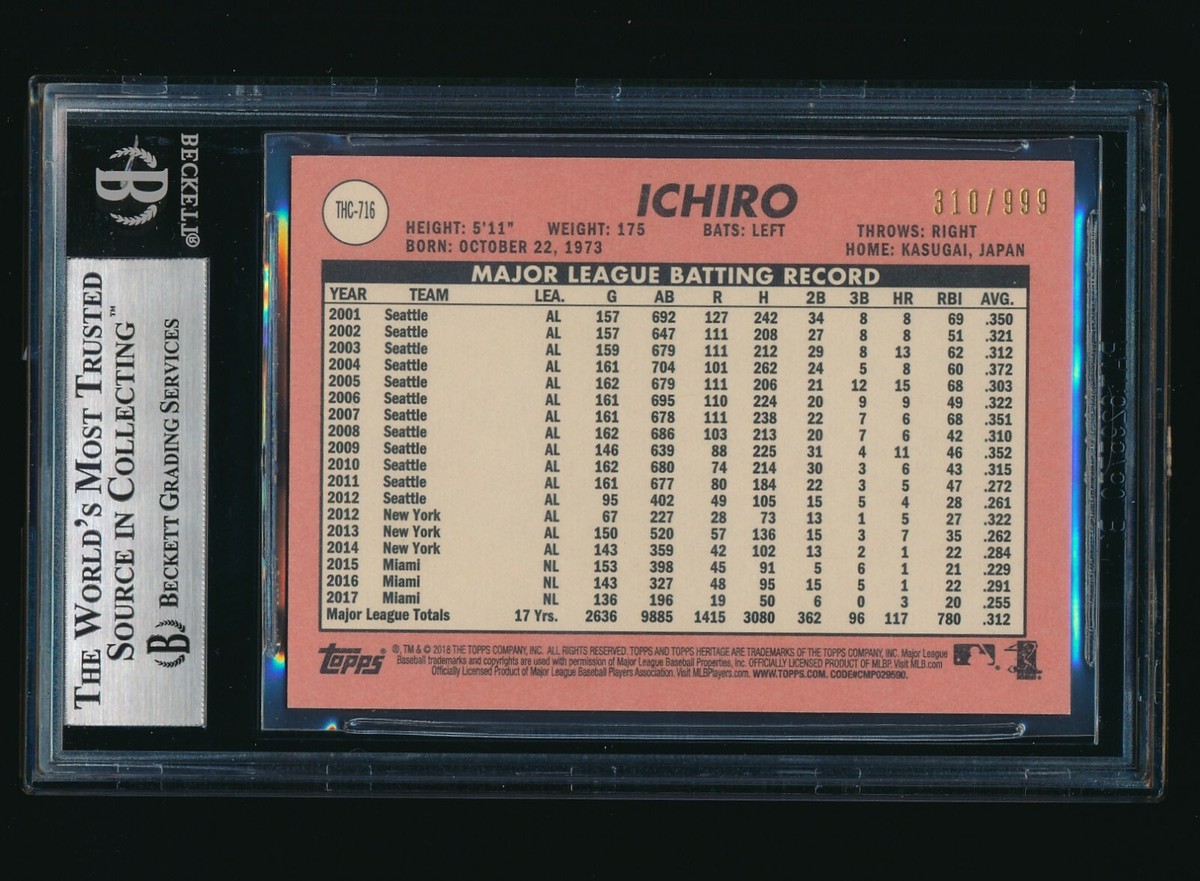 2018 Topps Heritage High Number - Ichiro Suzuki #THC-716 Chrome