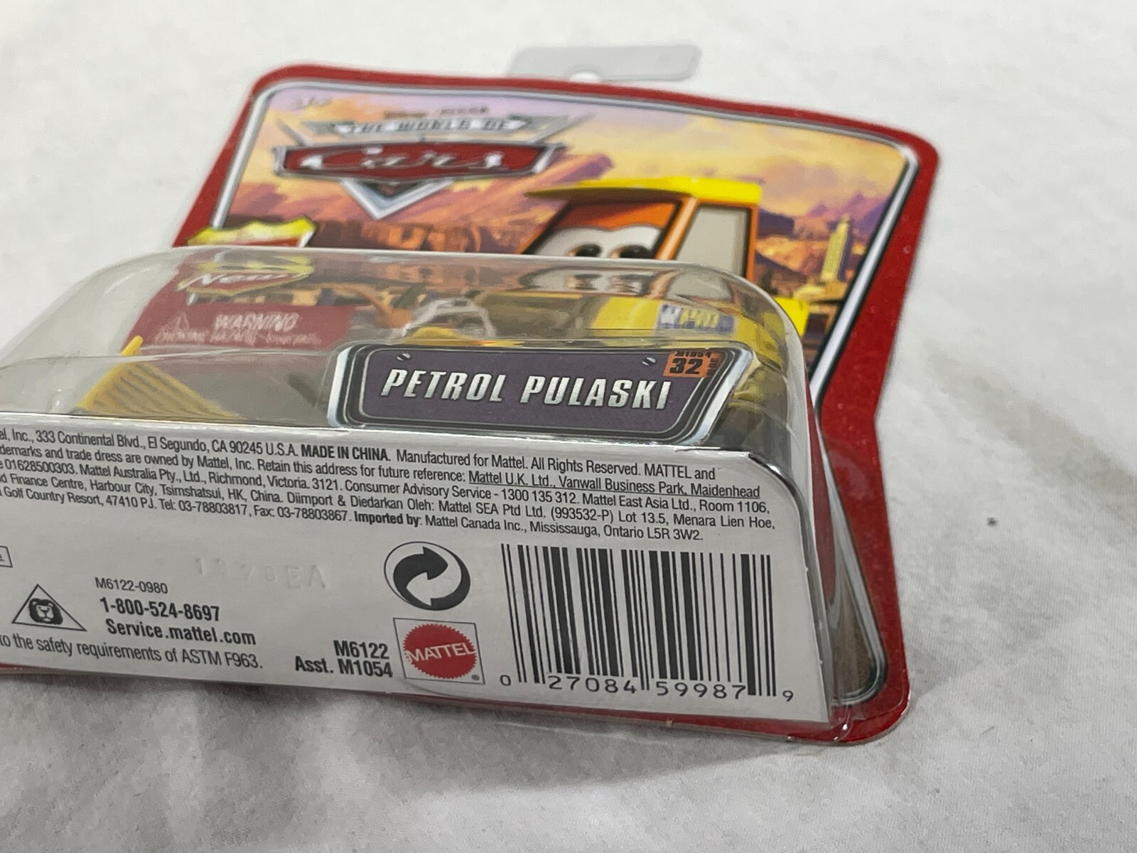 Disney Pixar The Cars World Of Cars PETROL PULASKI #32 Diecast Toy Car ...
