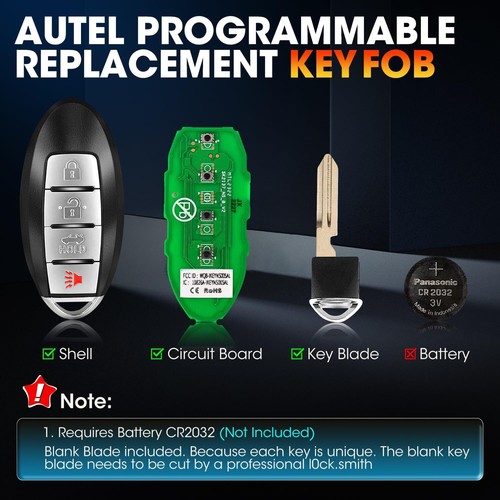 AUTEL MAXIIM IKEY Premium Style IKEYNS004AL For Nissan 4 Buttons Smart key - Picture 7 of 7