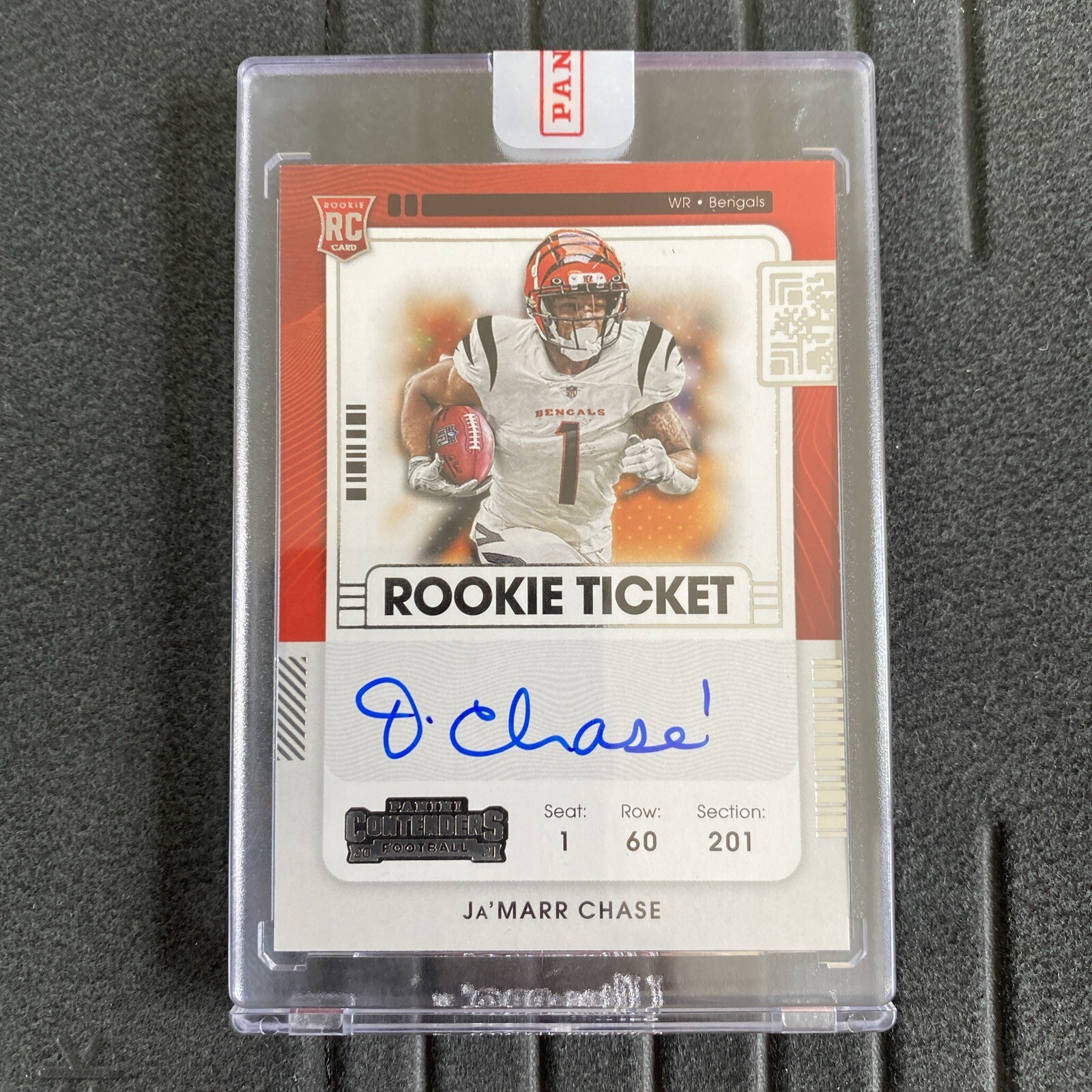 2021 Ja’Marr Chase Panini Contenders Auto Variation RC SP