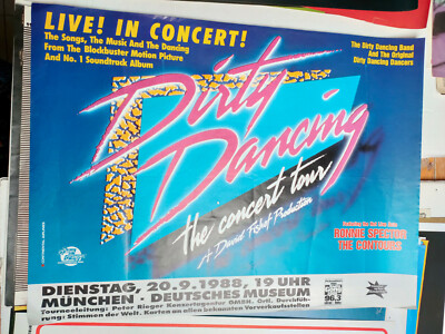 Plakat Dirty Dancing Concert 1988 München Ronnie Spector The Contours TOP!