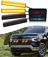 LED Front Grille Lights for 2019-2024 Chevrolet Silverado 1500 Grill Accessories