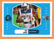Nik Lewis 2017 Upper Deck retro CFL card Montreal Alouettes  Southern Arkansas