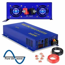 7000W Surge Power Inverter 3500W Pure Sine Wave Inverter 24V to 110V 120V Home