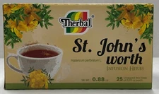 Therbal Te Hierba Tea St. John's Worth infusion herbs 25 bags 0.03 oz each