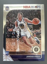 Jordan Poole 2019-20 Panini NBA Hoops Premium Stock Base Rookie Card RC #223