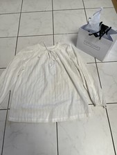 The White Company Lurex Stripe Boho Blouse. UK 8