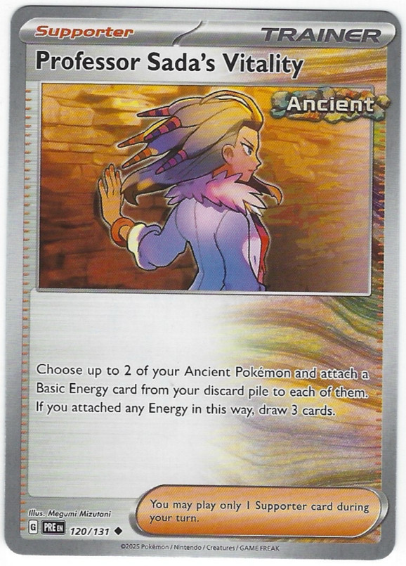 Professor Sada's Vitality #120/131 SV: Prismatic Evolutions Uncommon - Pokemon