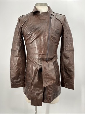 KLG Leather Men's Turkish Lambskin Brown Soft Leather Front Zip