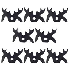 8 Pack Plastic Moosehead Pool Billiard Cue Bridge Head Black 
