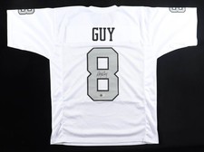 Ray Guy Signed Oakland Raiders Jersey (JSA) Hall of Fame 2014/ 7xPro Bowl Punter