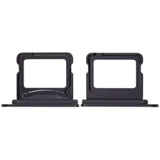 Dual Sim Card Tray Replacement For i Phone 16 / 16 Plus Black