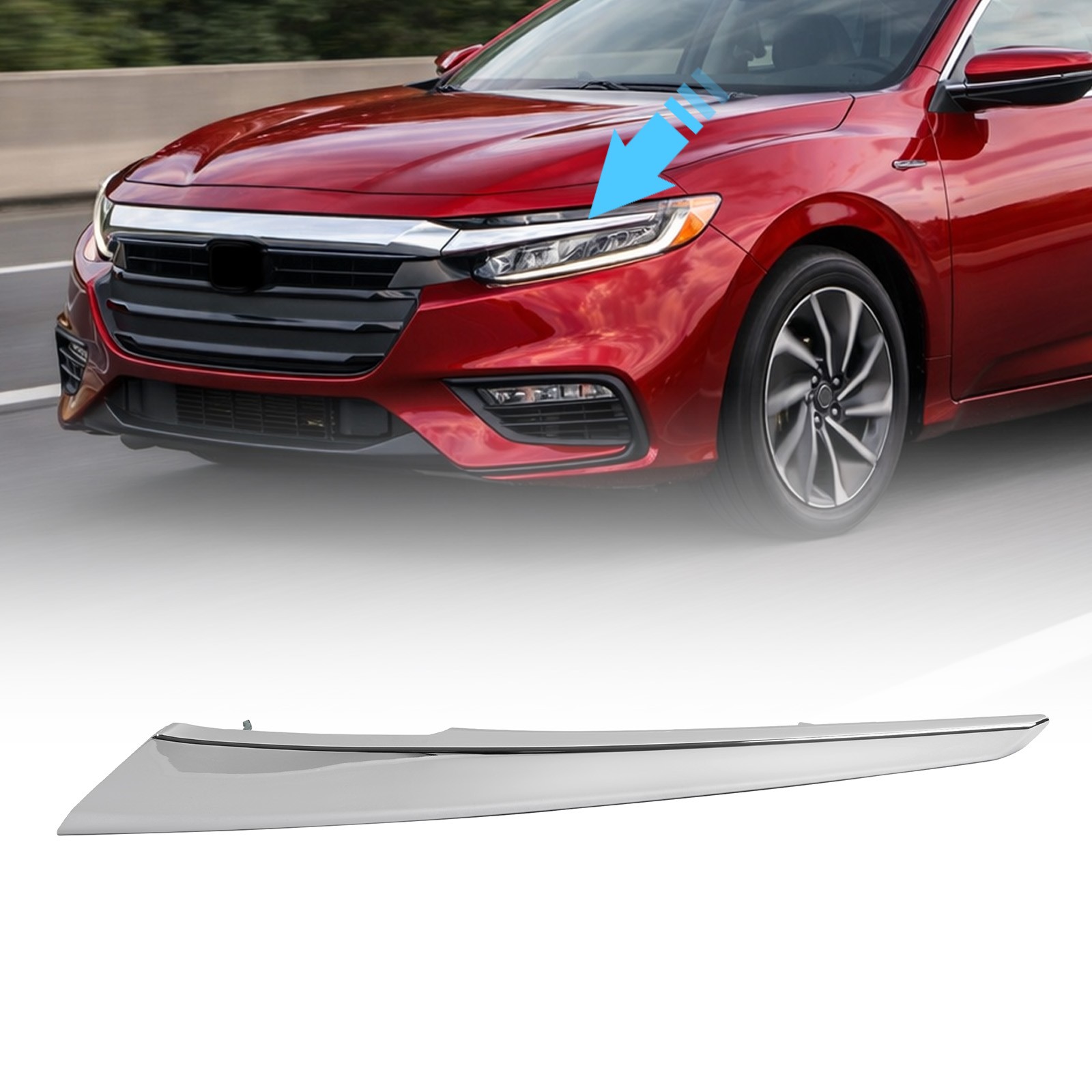 Driver Side For Honda Insight 2019-2022 Headlamp Headlight Molding #33151TXMA01