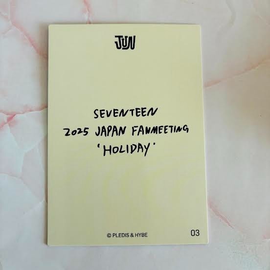 SEVENTEEN 2025 JAPAN FANMEETING HOLIDAY Photo card OFFICIAL