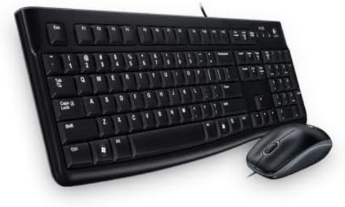 Logitech MK120 Wired Keyboard and Mouse, Czech-Slovak Layout - Black - Afbeelding 2 van 3