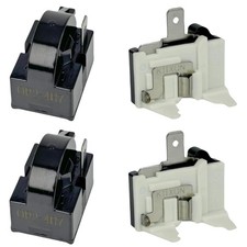 2PCS 4.7 1-Pin PTC Starter Relay Overload Kit for Mini Fridge Wine Beer Cooler