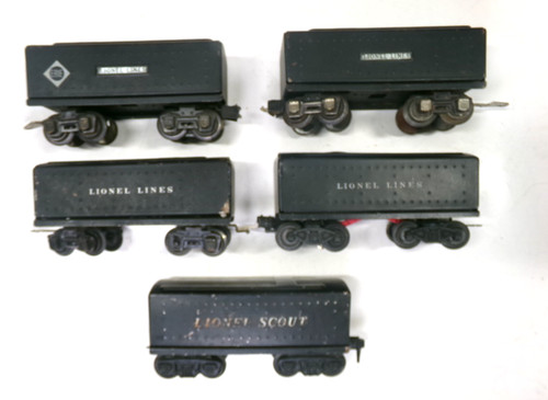 (5) Licitaciones de carbón Lionel calibre O (lote 8425) | Condition: Used