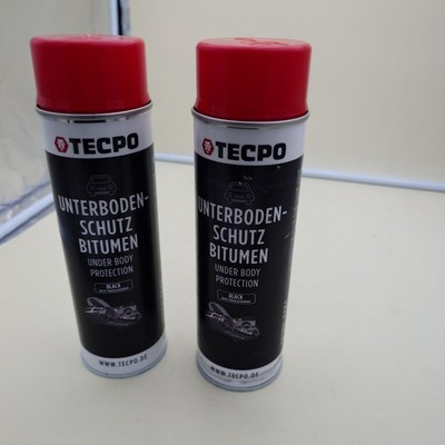2x TECPO Unterbodenschutz Bitumen schwarz 500 ml 300880 NEU