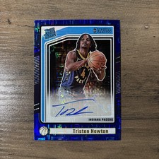 2024-25 Donruss Rated Rookie Tristen Newton Blue Mojo Auto /49 RC Color Match B8