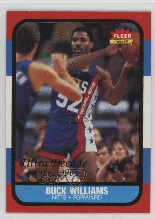 1996-97 Fleer Ultra Premiere Decade 1986 Reprints Buck Williams #U-10 7sw