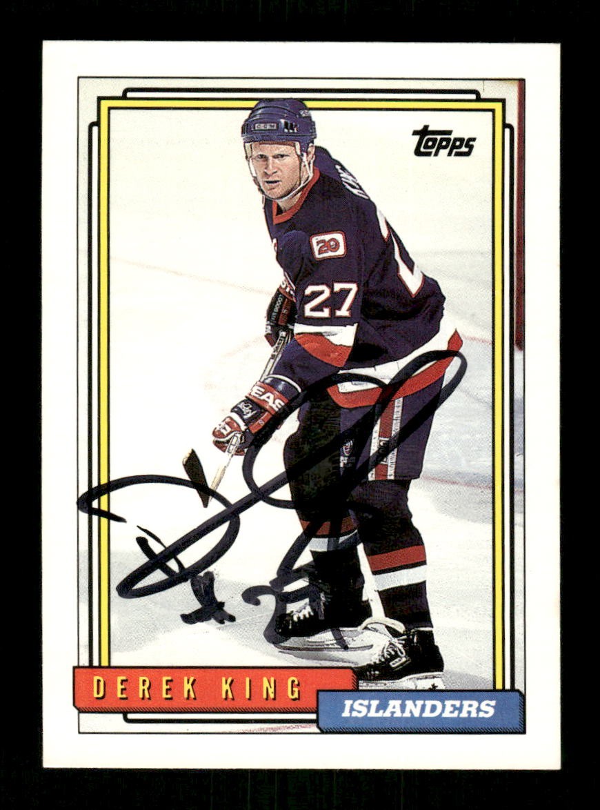 1992-93 Topps 431 Derek King signed auto autograph  MZ BXCP56
