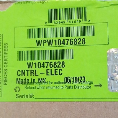 Whirlpool Washer Main Control Board WPW10476828 W10476828 Factory Replacement