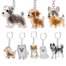 Dog Hair Collector Keychain Charm Memorial Storage Box, Pet Hair Keepsake