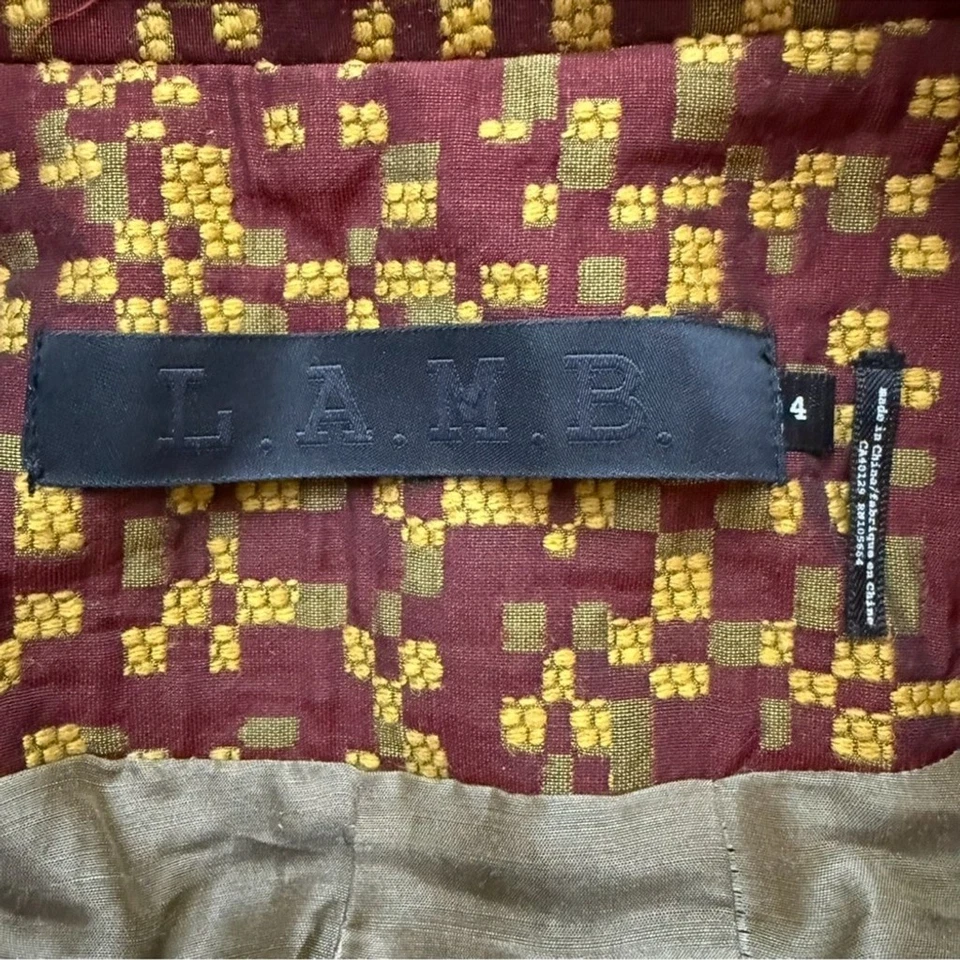 L.A.M.B. Chaqueta utilitaria By Gwen Stefani en gris, negro y marrón talla 4 Y2K Moto Foto 3 de 4