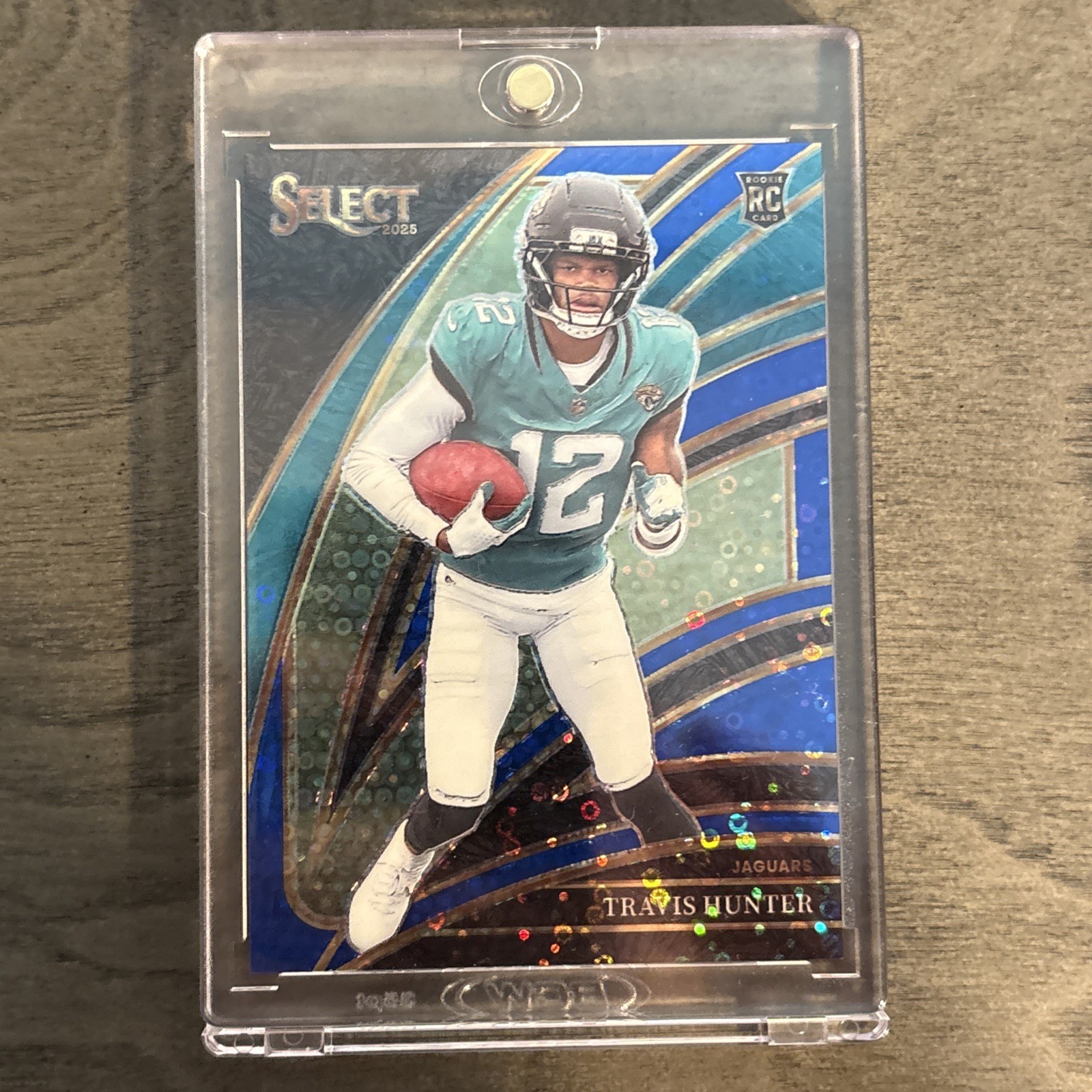 2025 Panini Select - Club Level Travis Hunter #228 Blue Disco Prizm (RC) /25