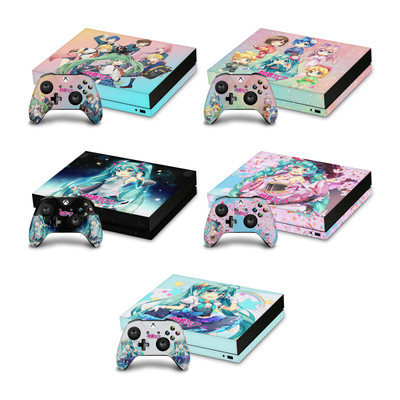 HATSUNE MIKU GRAFIKEN VINYL SKIN FOR XBOX ONE X CONSOLE AND CONTROLLER BUNDLE