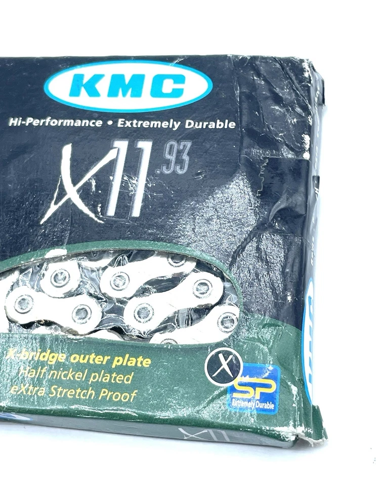 Цепь KMC 11 скоростей X11 серебристая и серая для горного/дорожного велосипеда 114 звеньев - Изображение 4 из 4