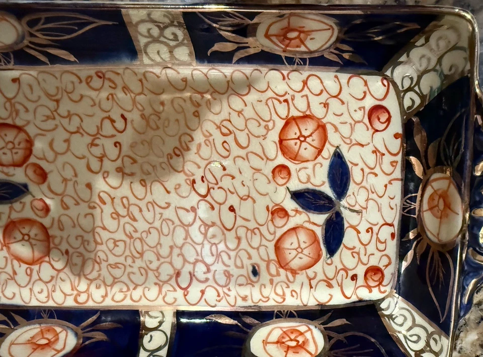 Plato de porcelana de cerámica Royal Leighton de colección, 12", detalle dorado Inglaterra Foto 3 de 4