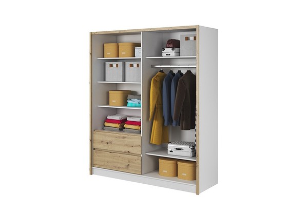 Mehrzweck Regale Schrank Garderobe Regal Aufbewahrungs KleiderschräNke 180Cm Neu-image
