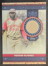 2024 Topps Update Series - All-Star Stitches Yordan Alvarez #ASR-YA (MEM)