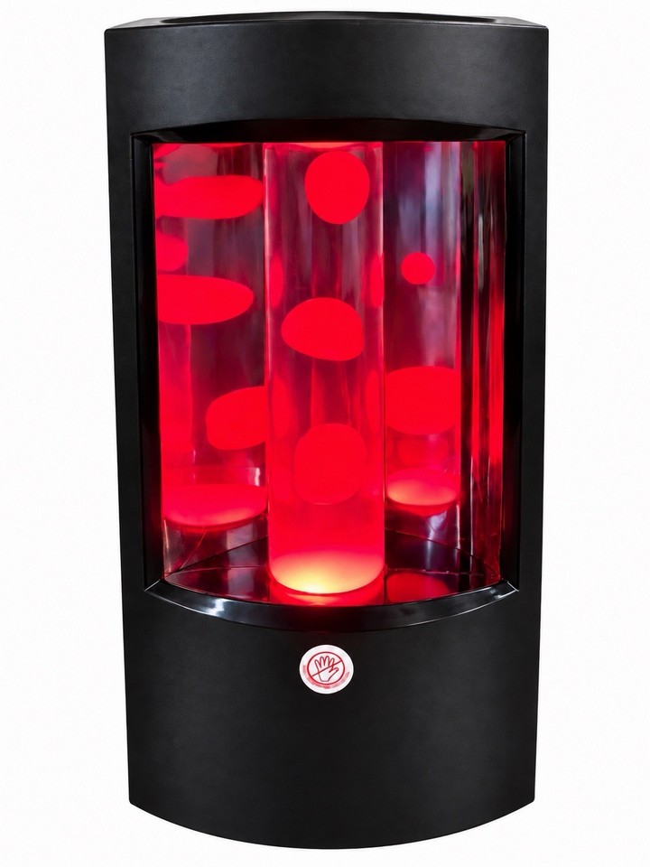 Vintage Rinco Lava Lamp Mirrored Red RARE MINT Condition