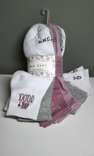 NWT Rae Dunn Wine Women's Cushioned Quarter Socks 6 Pairs Sz 9-11 Shoe Sz 5-10