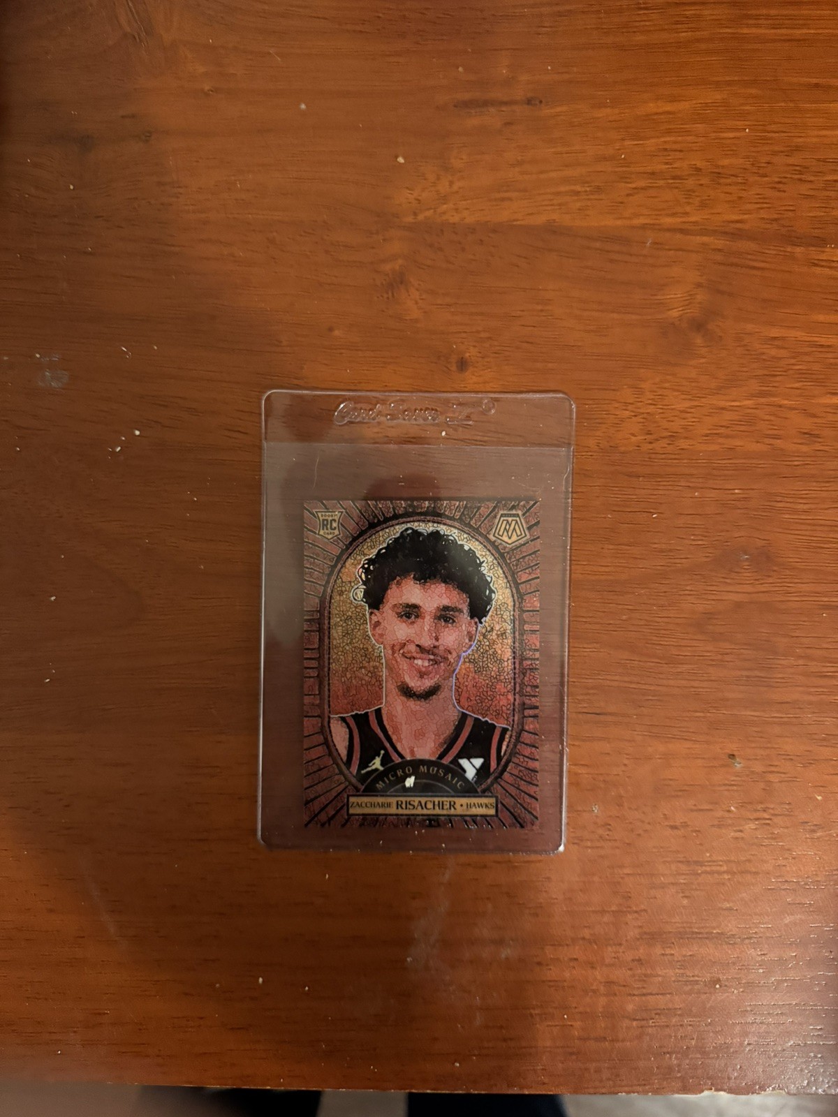 Zaccharie Risacher 2024-25 Panini Mosaic  #17 Micro Mosaic RC Case Hit 