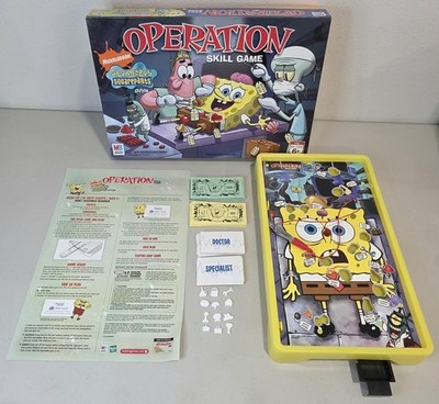 SpongeBob SquarePants Operation Skill Game (2007) 100% Complete Tested & Working