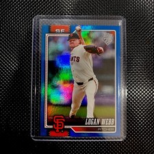 2026 Topps Series 1 Baseball 69 Logan Webb Blue Foil /150